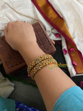 Kada Kundan Bangle -Gold White-G4822